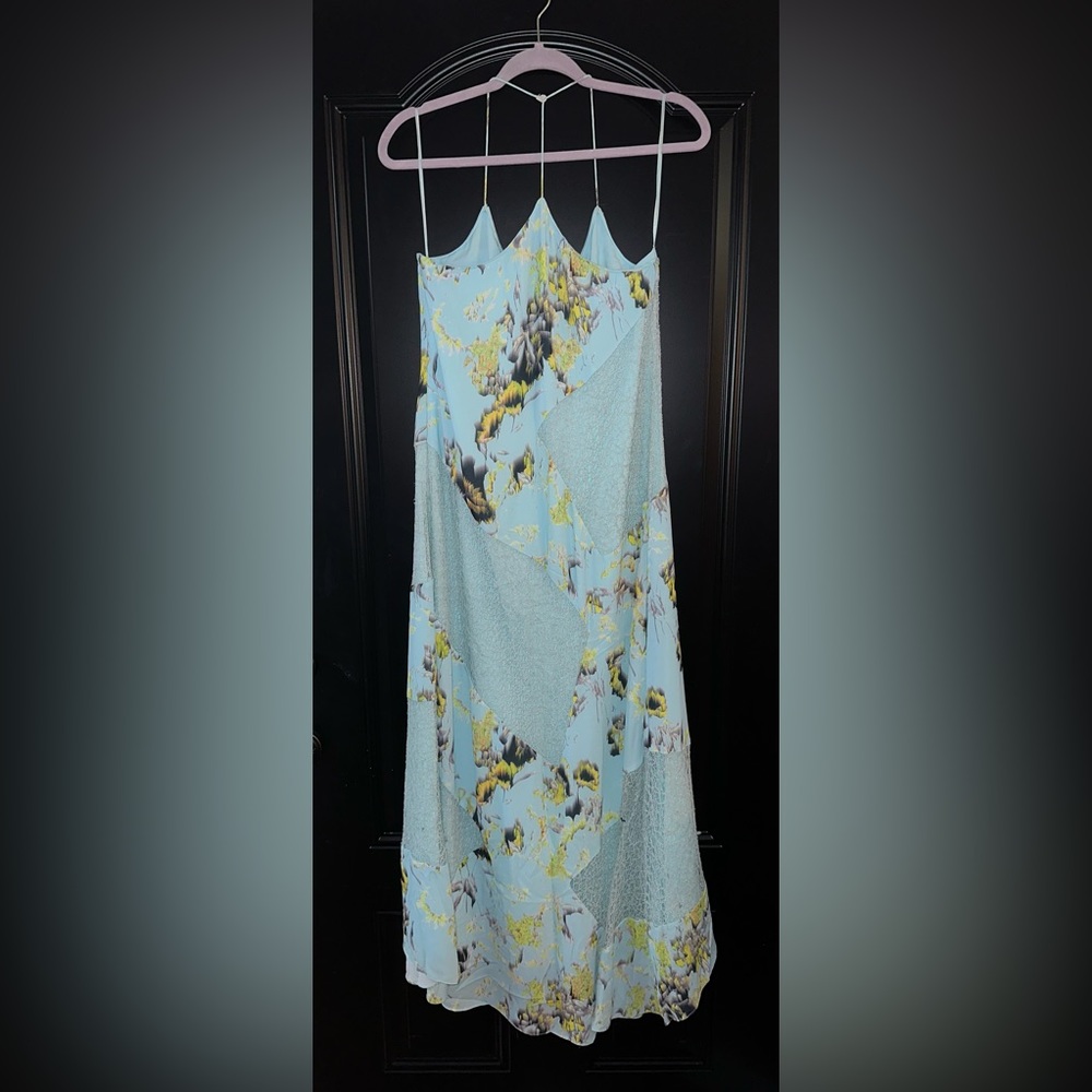 Anthropologie Sachin Babi Lace Floral Midi Biased Dress size 6 - Picture 4 of 9